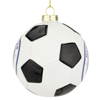 Tree Buddees x Manchester City F.C. Official Football Club Bauble Limited Edition Christmas Ornament - Glass Soccer Ball