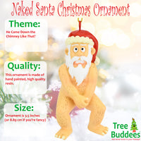 
              Funny Naked Santa Claus Christmas Ornaments
            