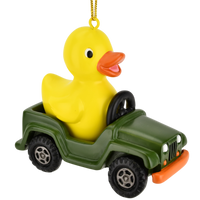 
              Off Roading Rubber Ducky Cute SUV Christmas Ornament
            