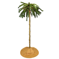 
              50% Off Sale! - 7 Foot Tall Pre-lit Palm Tree Christmas Tree with Sand Colored Skirt & 100 White LED Lights
            