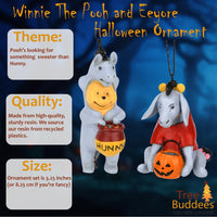 
              Winnie The Pooh and Eeyore Dressed up as Each Other for Trick or Treating Cute Halloween Ornaments
            