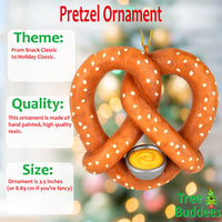 
              Pretzel with Cheese Food Christmas Ornament Decor
            