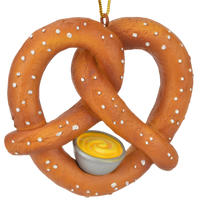 
              Pretzel with Cheese or Mustard Food Christmas Ornament Decor
            