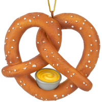 
              Pretzel with Cheese or Mustard Food Christmas Ornament Decor
            