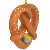 
              Pretzel with Cheese or Mustard Food Christmas Ornament Decor
            