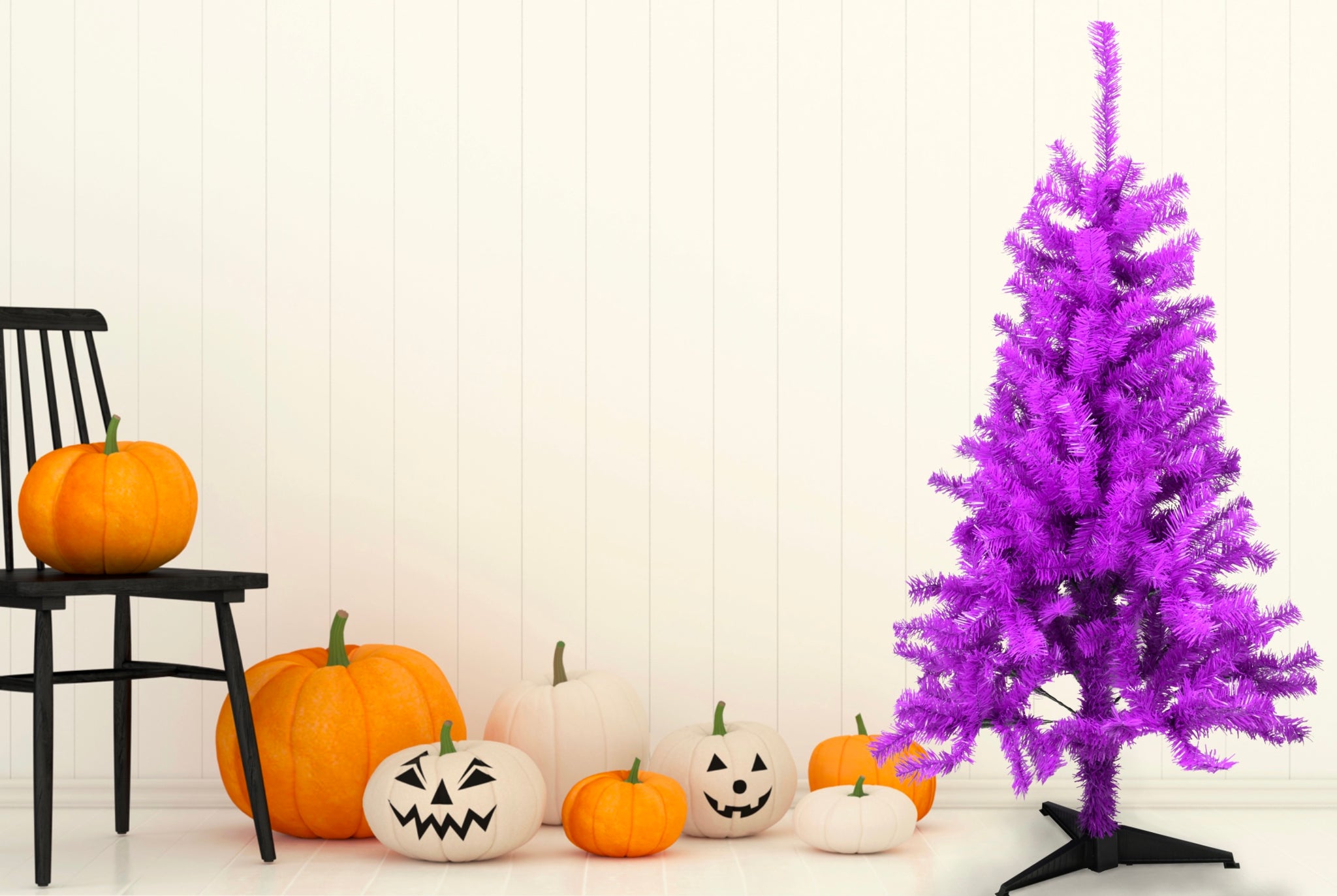Purple Halloween/Christmas Tree 4 Feet Tall Decoration Tree Buddees