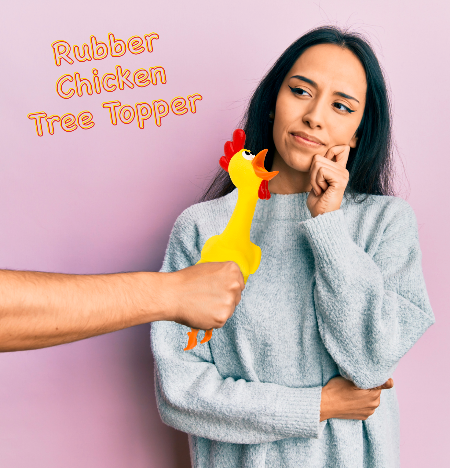 rubber chicken dollar tree Hilarious Rubber Chicken Christmas Tree Topper