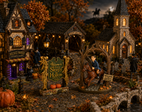 
              Welcome to Sleepy Hollow Sign Halloween Ornament Decoration
            