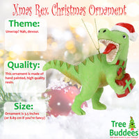 
              Xmas Rex™ Christmas T-Rex Dinosaur Ornament
            