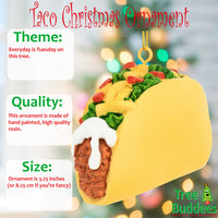 
              Taco Food Christmas Ornament
            