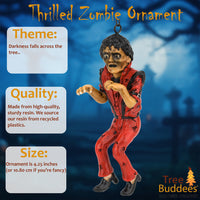 
              Thrilled Zombie Halloween Ornament Decoration
            