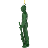 
              Green Toy Soldier Christmas Ornament Vintage Army Man
            