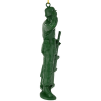 
              Green Toy Soldier Christmas Ornament Vintage Army Man
            
