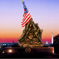 US Marine Corps War Memorial Iwo Jima Statue Christmas Ornament