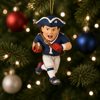 
              Football Playing Yankee Sports Collectable Christmas Ornament
            