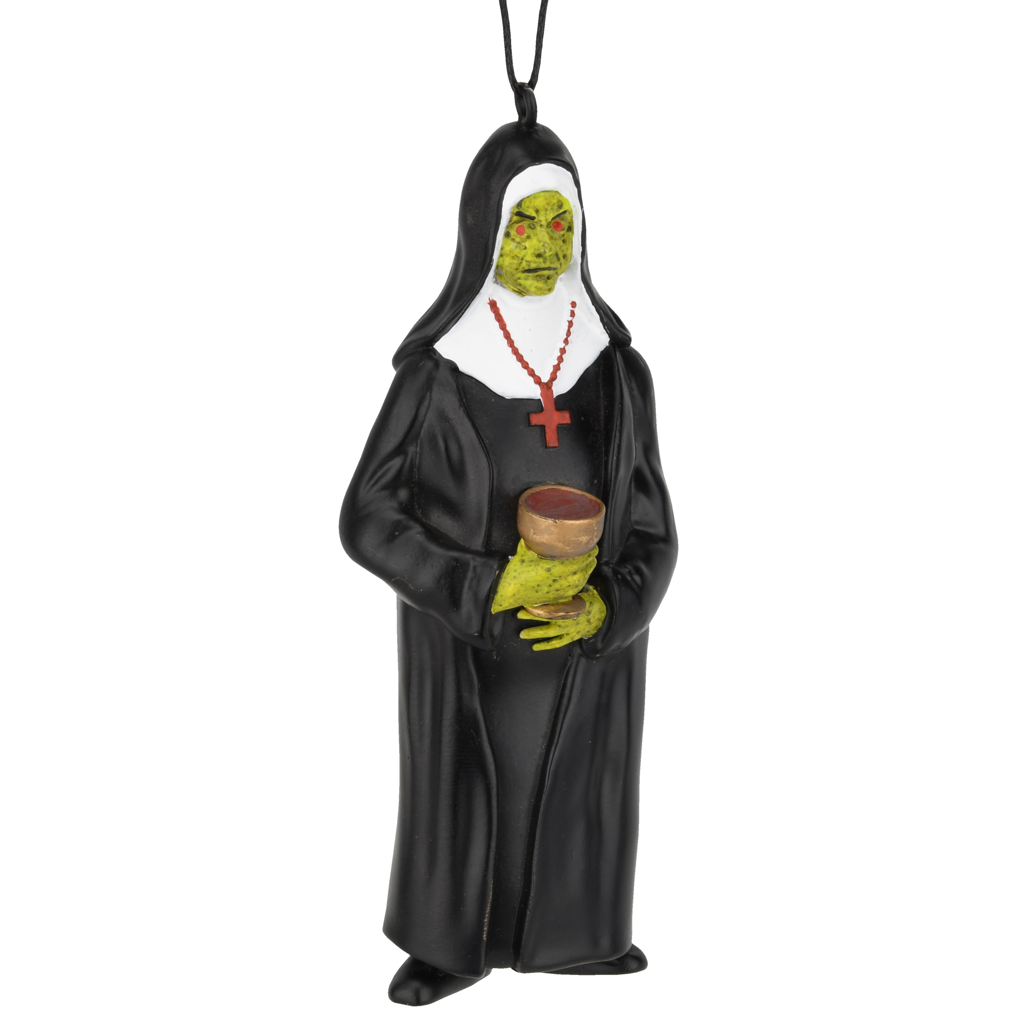 Creepy Zombie Nun Halloween Horror Ornament Spooky Decoration