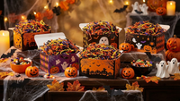
              1 Pound of Halloween Themed Crinkle Paper Shred for Gift Baskets and Packaging
            