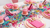 
              1 Pound of Pink Themed Crinkle Paper Shred for Gift Baskets and Packaging
            