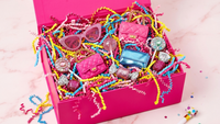 
              1 Pound of Pink Themed Crinkle Paper Shred for Gift Baskets and Packaging
            