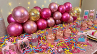 
              1 Pound of Pink Themed Crinkle Paper Shred for Gift Baskets and Packaging
            
