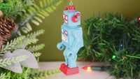 
              Retro Toy Robot Unique Christmas Ornament
            