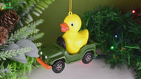 
              Off Roading Rubber Ducky Cute SUV Christmas Ornament
            