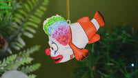 
              Clownfish Clown Christmas Ornament Funny Play on Words Decor
            