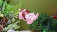 
              Bloody Pink Elephant Stuffed Animal Christmas Ornament
            