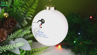 
              Snowman Farting - How Snowflakes are Really Made! Glass Ornament
            