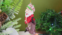 
              Golfing Santa Claus Christmas Ornament
            