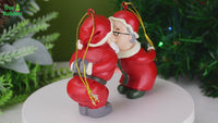 
              Kissing Claus' Cute Magnetic Set of 2 Kiss Christmas Ornaments
            