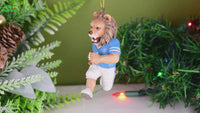 
              Football Playing Lion Sports Collectable Christmas Ornament
            