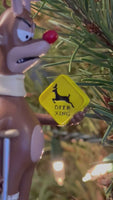 
              Funny Deer Crossing Christmas Ornament Injured Reindeer Hilarious Holiday Decor
            