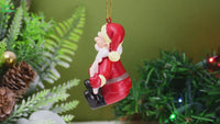 
              Will Work for Milk and Cookies Funny Santa Christmas Ornament
            
