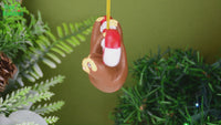 
              Candy Cane Sloth Animal Christmas Ornaments
            