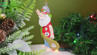 
              Hippie Santa Resin Christmas Ornament
            