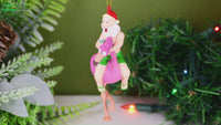 
              Santa Riding a Pink Flamingo Tropical Christmas Ornament Decoration
            