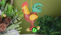
              Cock and Bulbs Funny Christmas Ornament Decoration
            