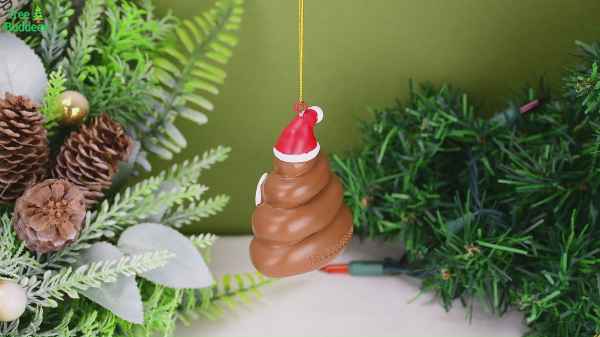 Poopy Christmas Funny Poop Ornament| Tree Buddees