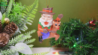 
              Cowboy Santa Riding Reindeer Christmas Ornament
            