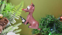 
              Rowdy Reindeer Funny Liquor Bottle Christmas Ornament
            