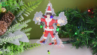
              Santa Being Electrocuted Hilarious Christmas Ornament
            