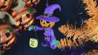 
              Trick or Treating Pumpkin Man Halloween Ornaments
            