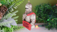 
              Silent Knight Funny Play on Words Christmas Ornament
            