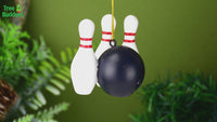 
              Bowling Ball and Pins Christmas Ornaments
            