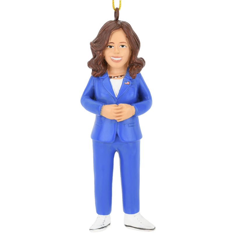 Kamala Harris Christmas Ornament