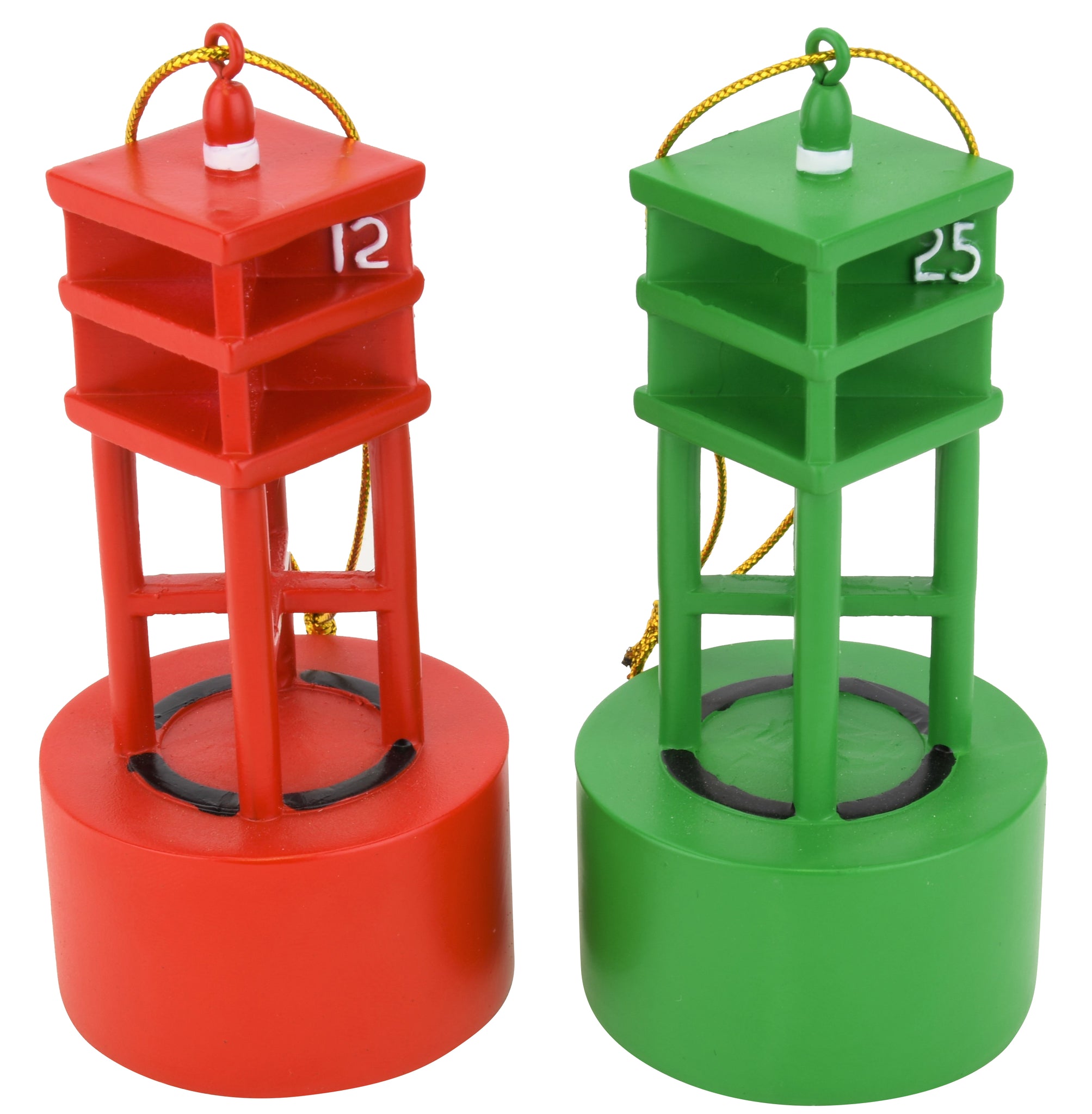 Set of 10 Vintage Style Buoys Table Number Markers