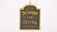 
              A Christmas Carol Scrooge & Marley Counting House Sign Ornament
            