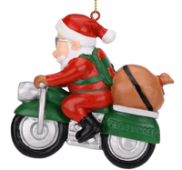 
              Santa on a motorcycle
            