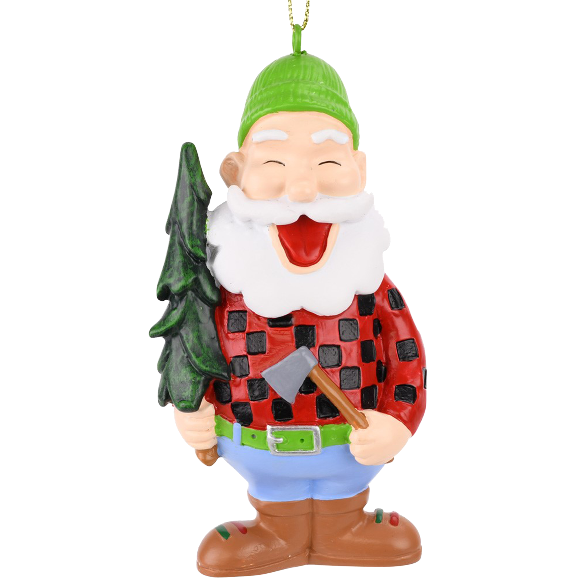 lumberjack christmas ornament